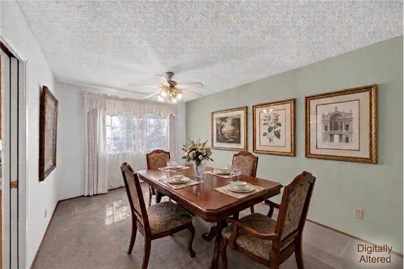 Digitally Altered Dining Area