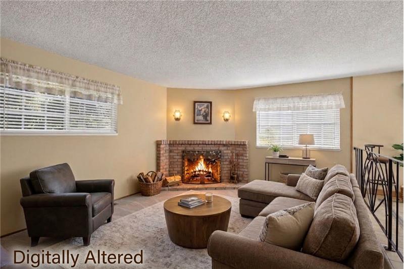 Digitally Altered Family Room