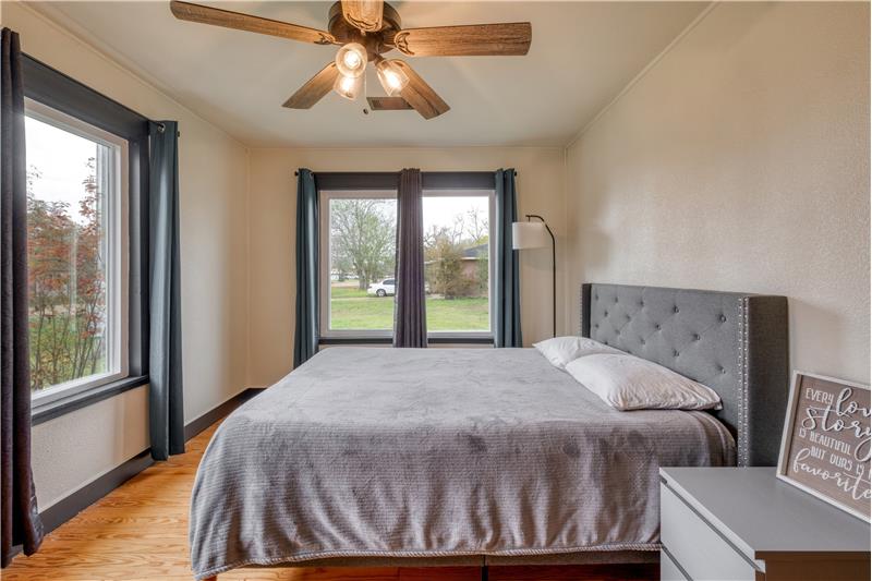 Spectacular lighting in the second bedroom