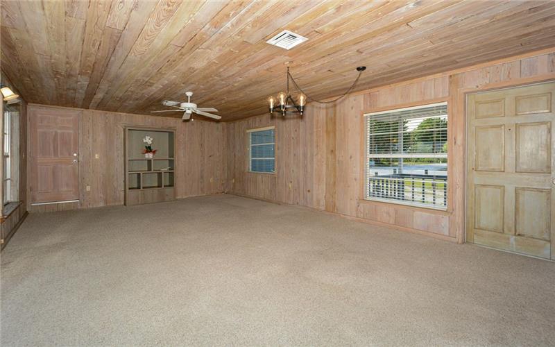 Pecky Cypress Living Room