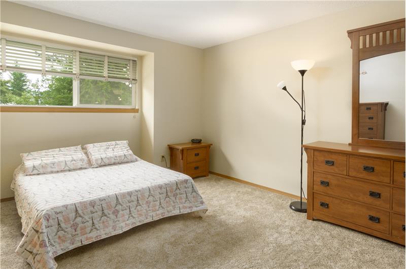 This room is large enough to accommodate any size bed and all your furnishings