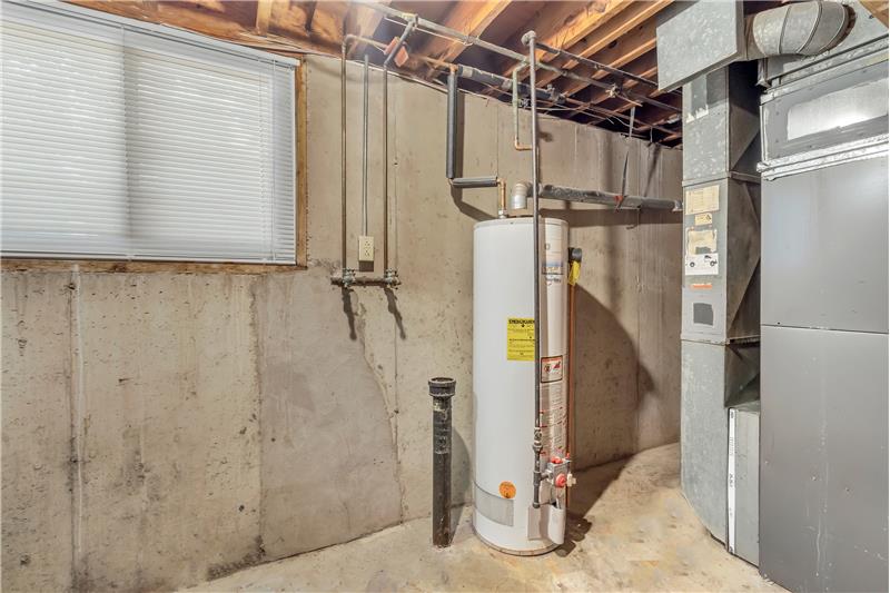 Laundry and furnace room