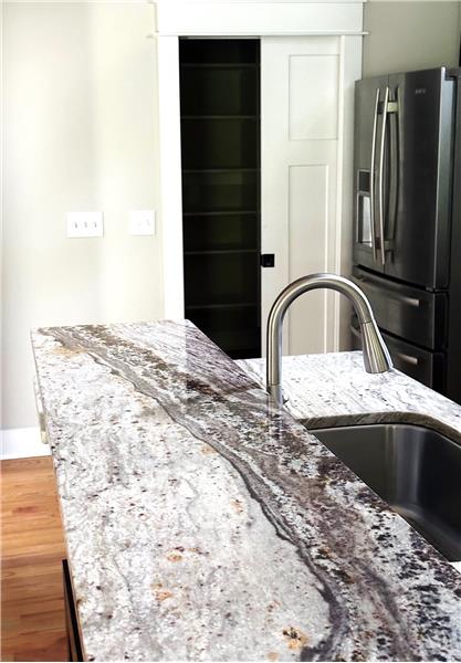 Specail grain in this granite counter-top