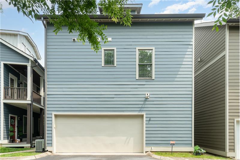 Ener your garage form the exterior driveway, all homes face to interior courtyard