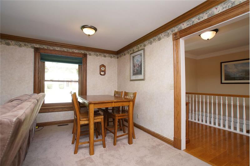 Office space in living room