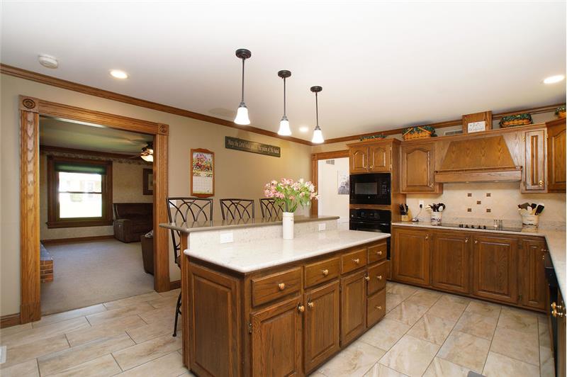 Easy access to dining room and living room