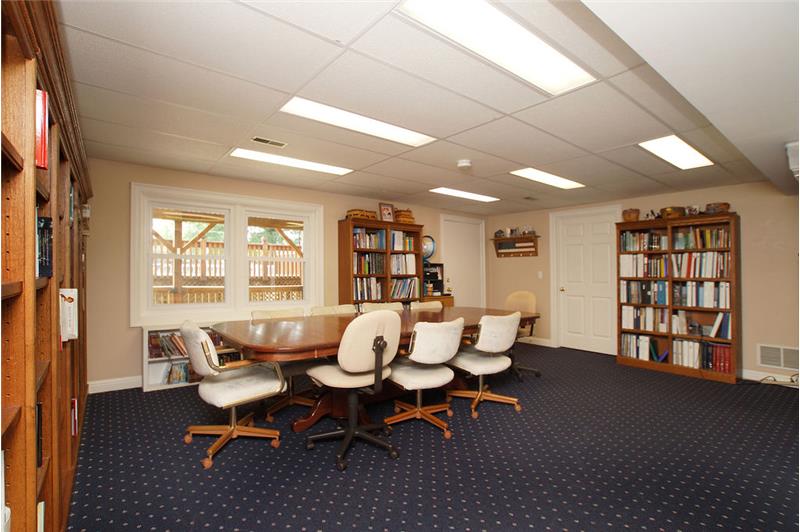 Lower level recreation room