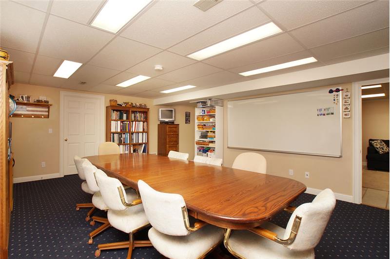 Lower level recreation room