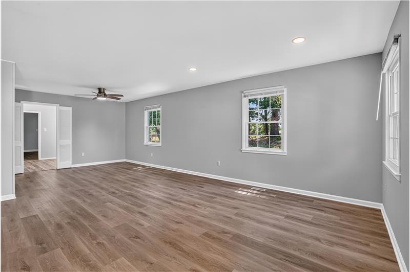 Living and dining rooms