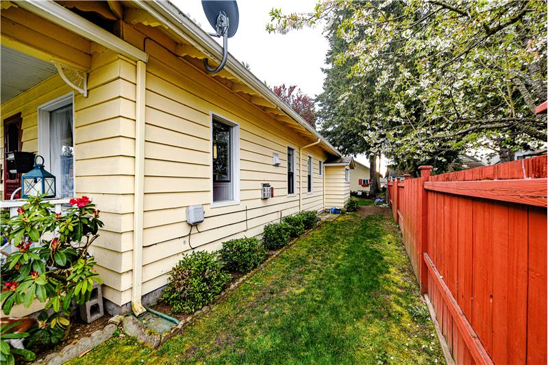 North side of home.