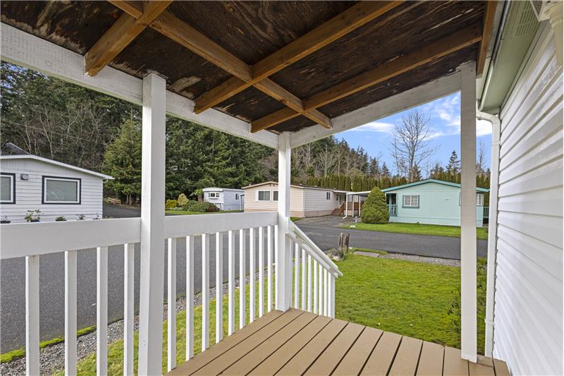 Covered back patio