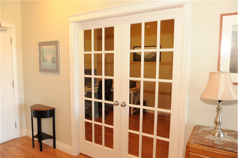Den with French Door