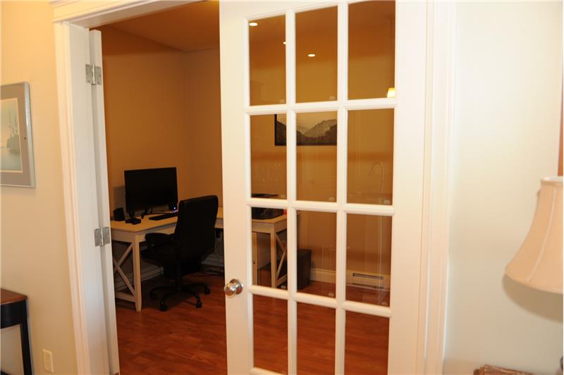 Den with French Door