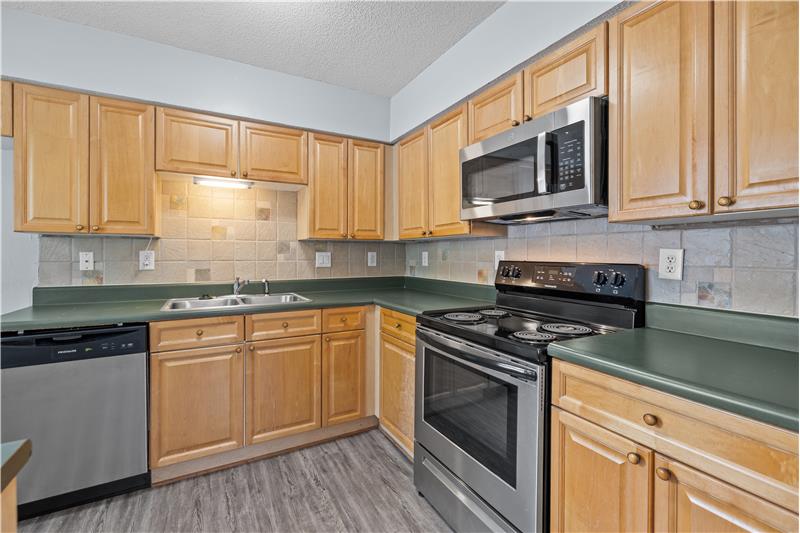 Brand new stainless steel dishwasher and microwave