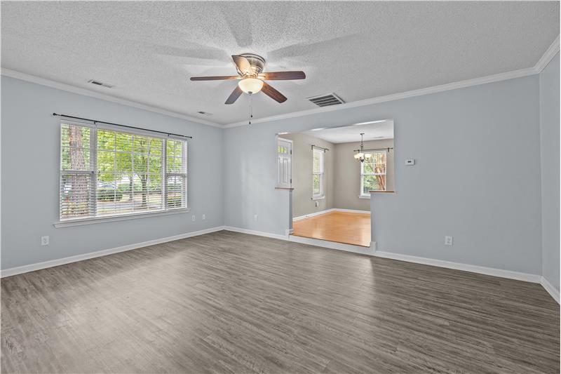 Spacious living room