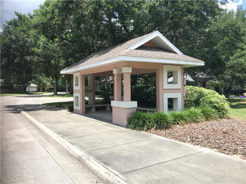Covered Bus Stop of School Kids