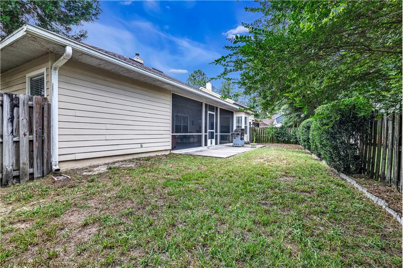 Fenced Back Yard