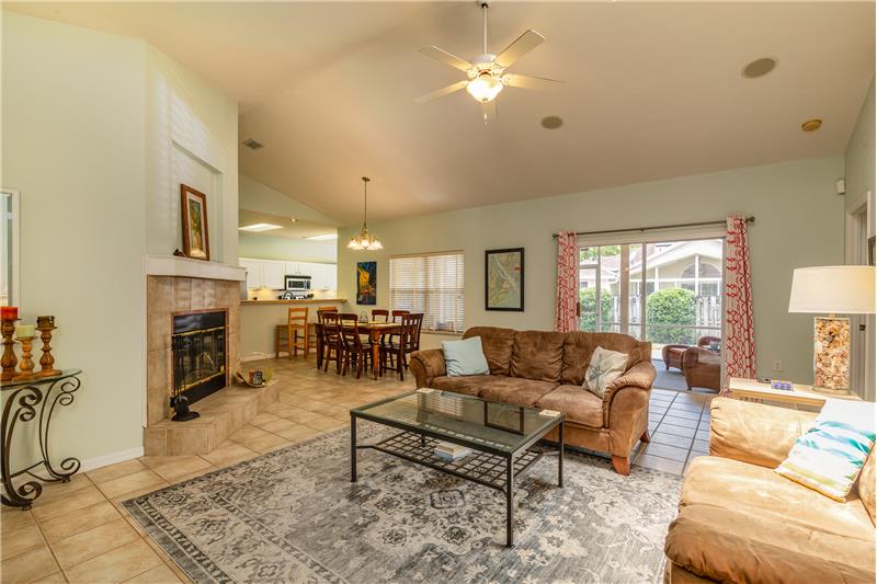 Living Room with Fireplace
