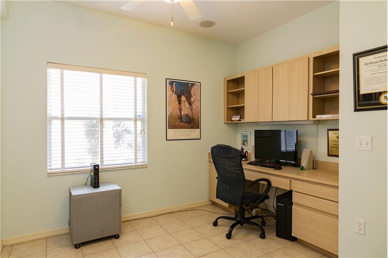 Study with Built in Desk