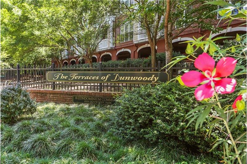 Nicely landscaped entrance!