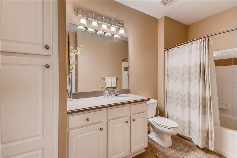 Lots of great storage in the master bath.