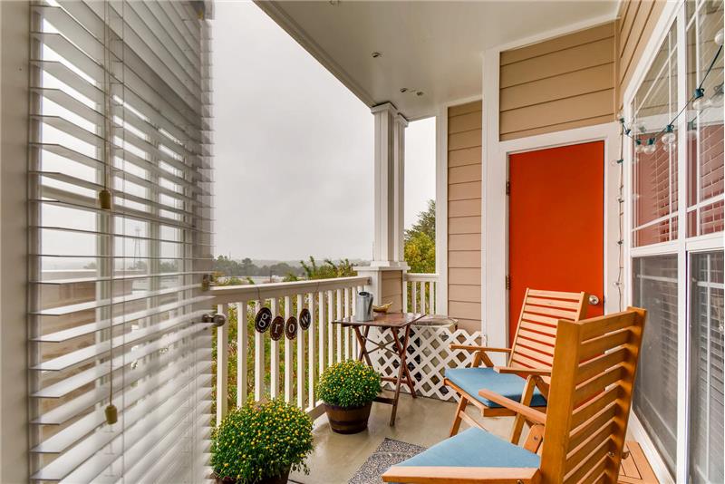 Covered balcony!