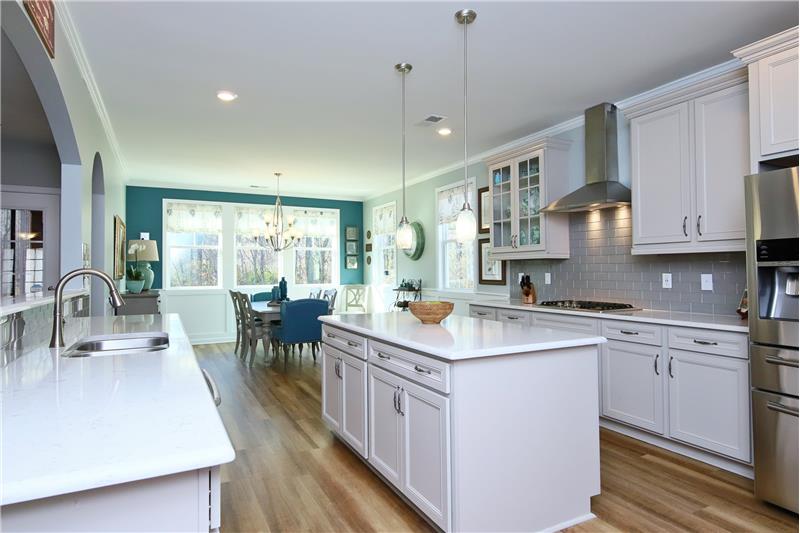 Quartz Countertops & Center Island