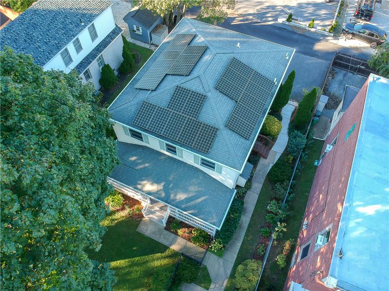437 E Franklin Street Aerial View of Solar Panels