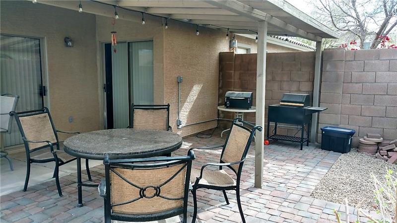 Great patio for entertaining