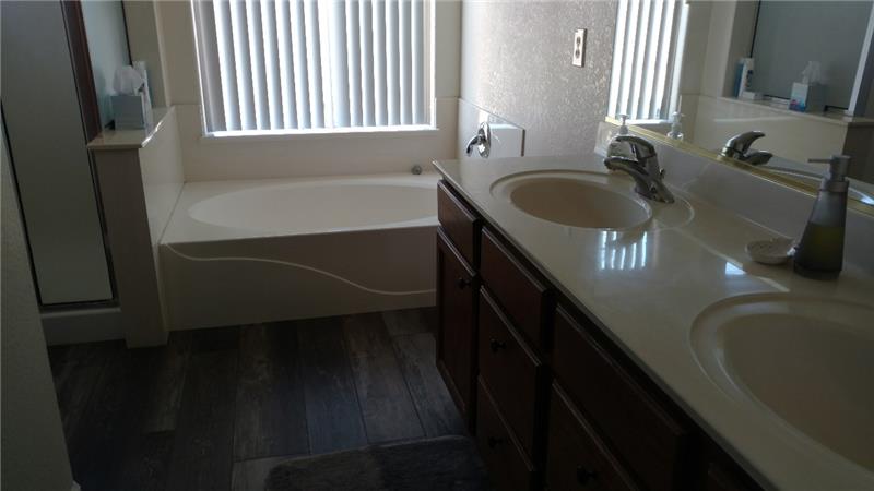 Master bath soaker tub