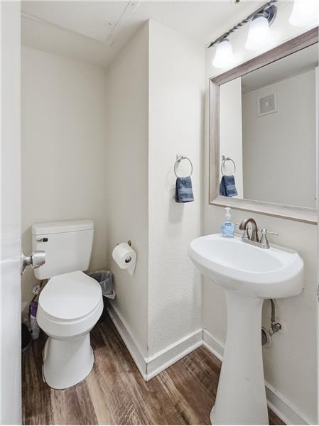 Guest bathroom on main level.