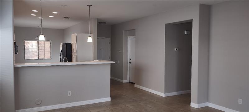 View to front door
