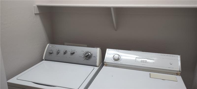 Washer and dryer included