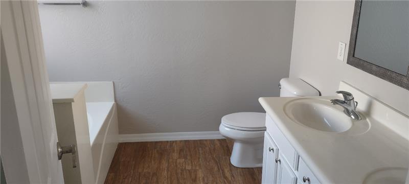 Master bath with spa tub-walk-in shower