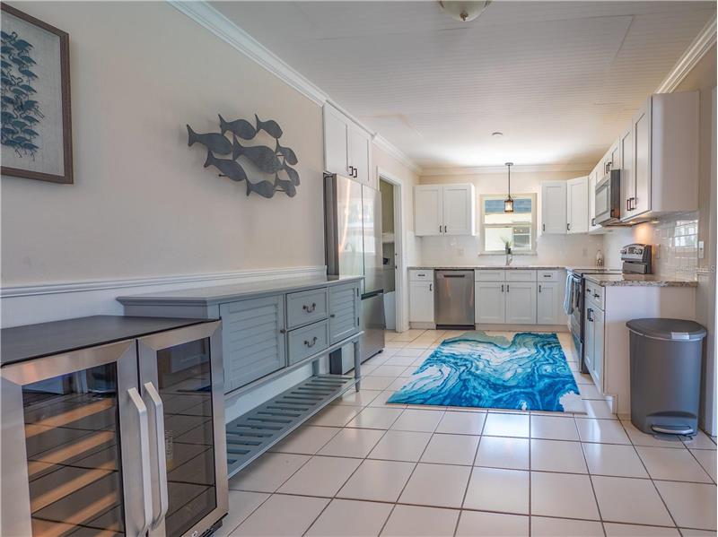 View of kitchen from the dining room