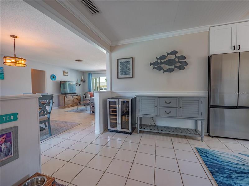 View of living room/dining room area from Kitchen