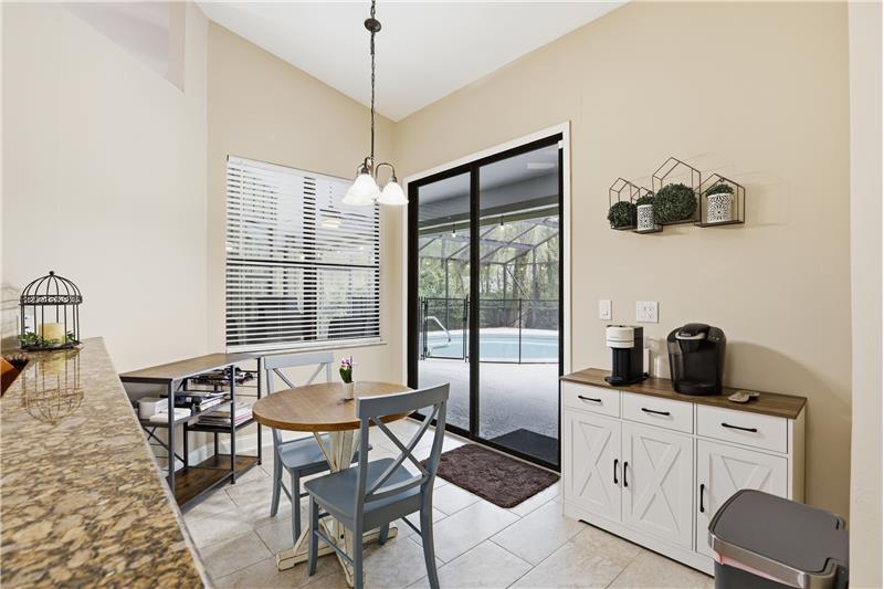 Breakfast Room to Pool
