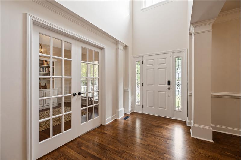 2-story foyer provides a beautiful introduction to the home