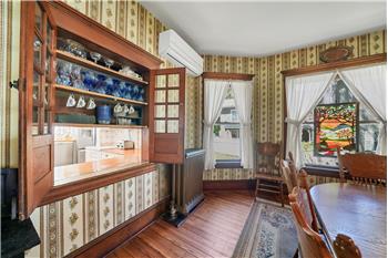 serving window from Kitchen to Dining room