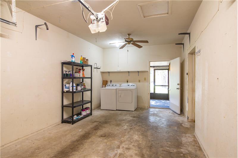 Laundry in Garage