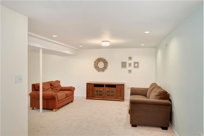 Recreation Area in Walk Out Basement