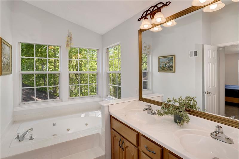 Owner's Bathroom with Jetted Tub & Skylight