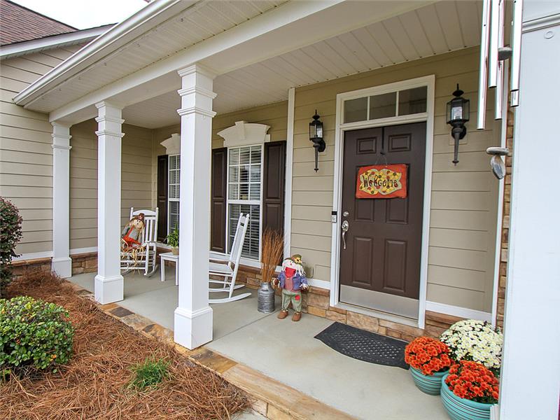 A real rocking chair front porch