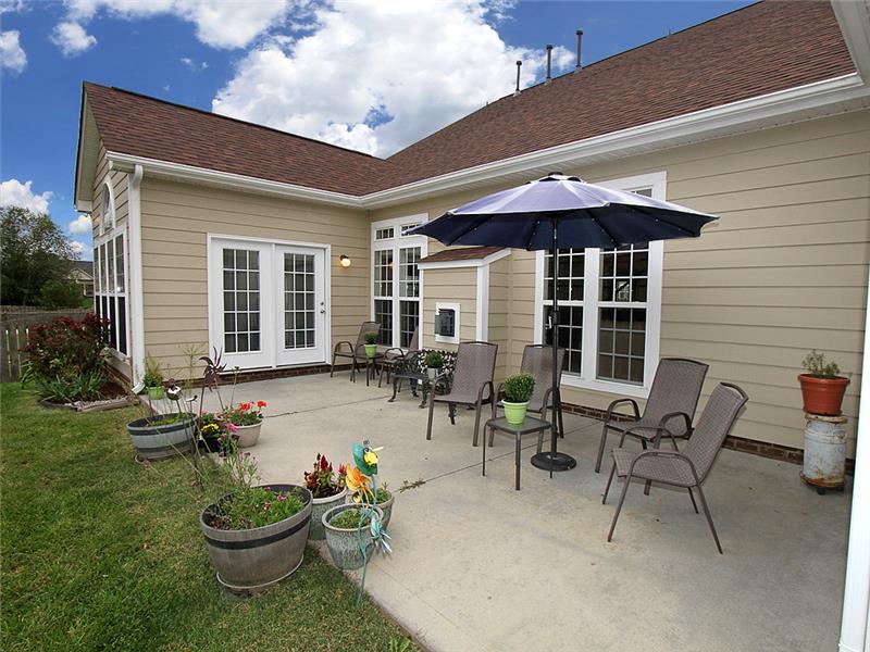 Private patio for relaxing or dining