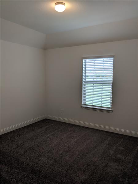 Blinds and fresh carpet