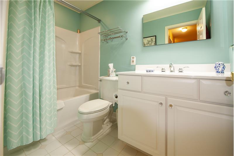 Shared Hall Bathroom with soaking tub at 459 Chandlee Drive in Berwyn