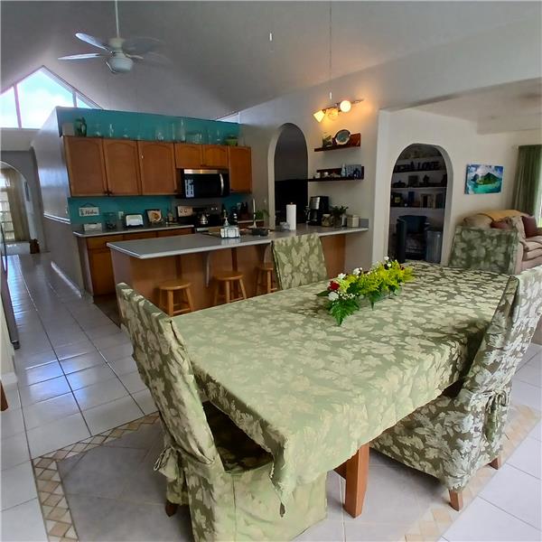 View from back of house to front foyer