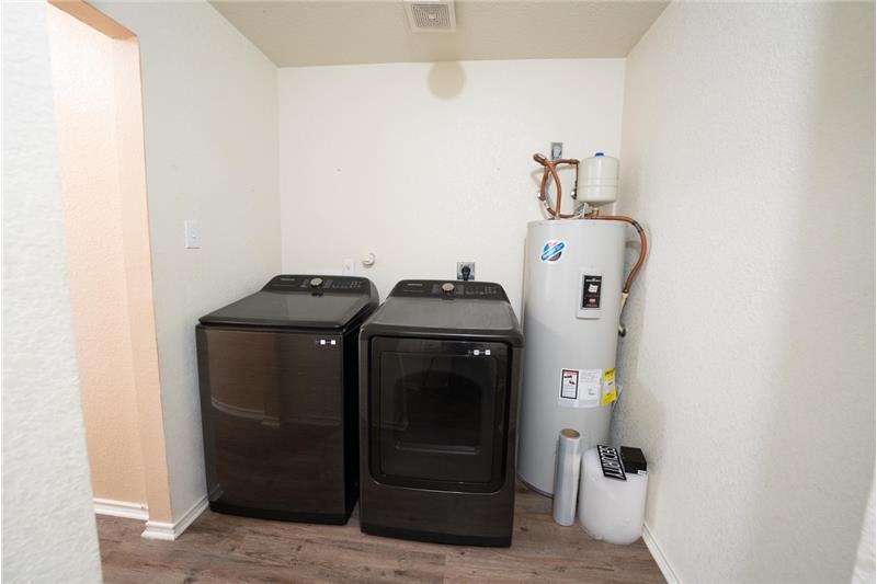 Washer & Dryer inside