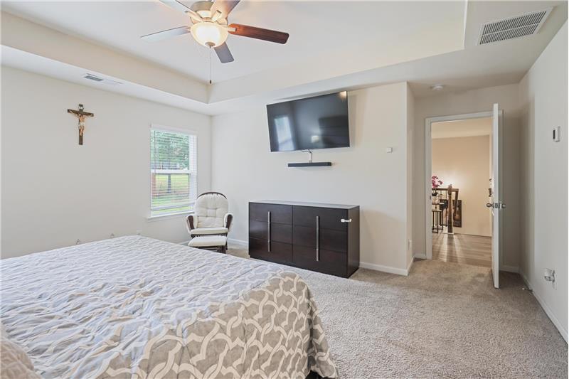 Opposite view of primary bedroom