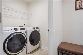 Laundry on upper level
